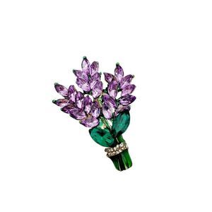Brand New Purple Lavender Brooch Pin